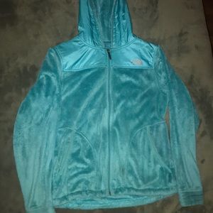 Blue North Face Zip Up Jacket